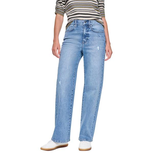 Womens DKNY Jeans Midrise Loose Straight With light Destruction - image 