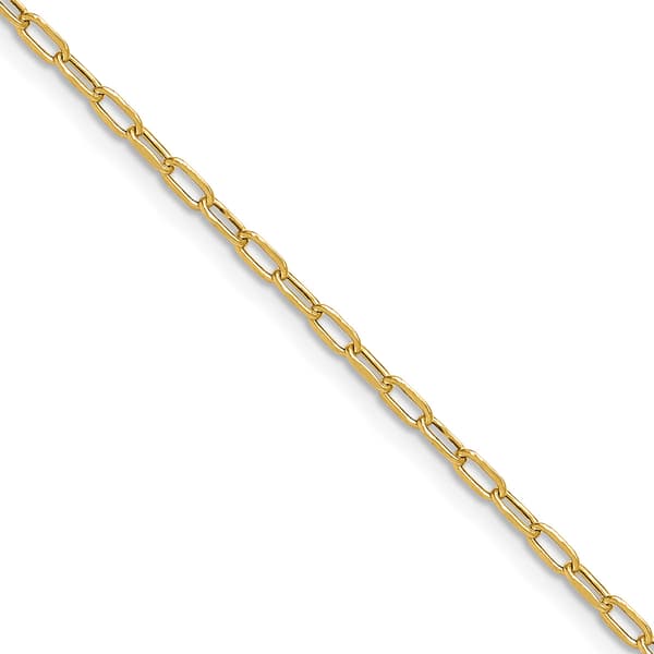 Gold Classics(tm) 14kt. Yellow Gold Beveled 18in. Chain Necklace - image 