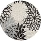 Nourison Aloha Monochrome Tropical Indoor/Outdoor Round Rug - image 1