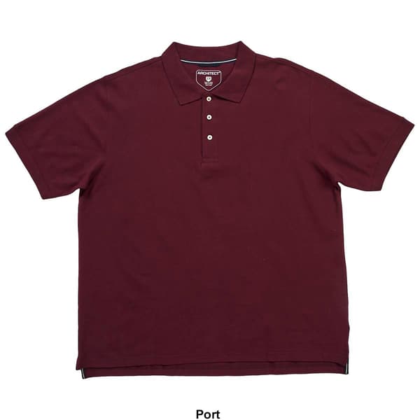 Mens Big & Tall Architect&#174; Short Sleeve Pique Polo