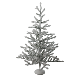 Northlight 3ft. Green Flocked Alpine Coral Christmas Tree