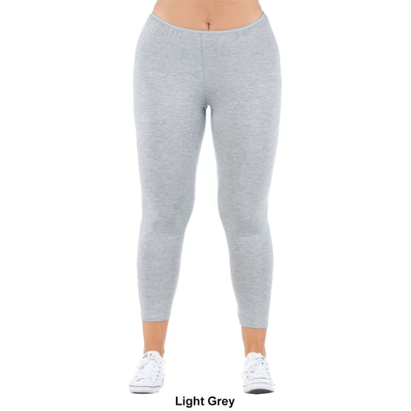 Plus Size 24/7 Comfort Apparel Ankle Length Stretch Leggings