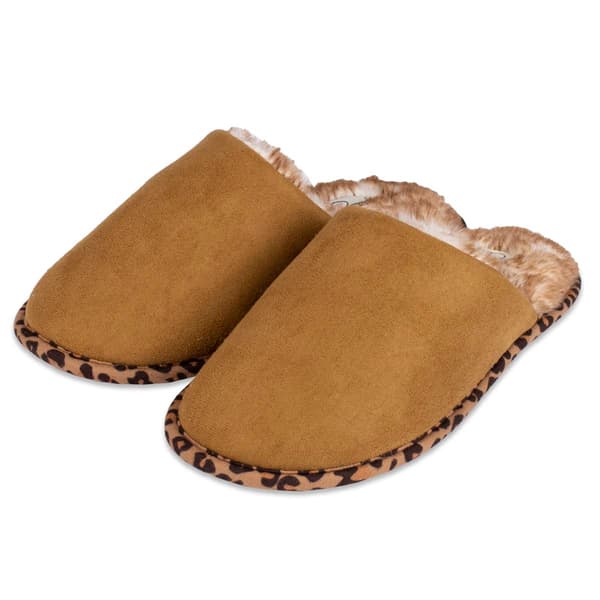 Womens Jessica Simpson Microsuede Scuff Slippers