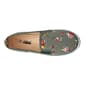 Womens Take A Walk Canvas Twin Gore Floral Print Flats - Grey - image 3