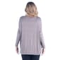 Plus Size 24/7 Comfort Apparel Oversized Long Sleeve Dolman Top - image 2