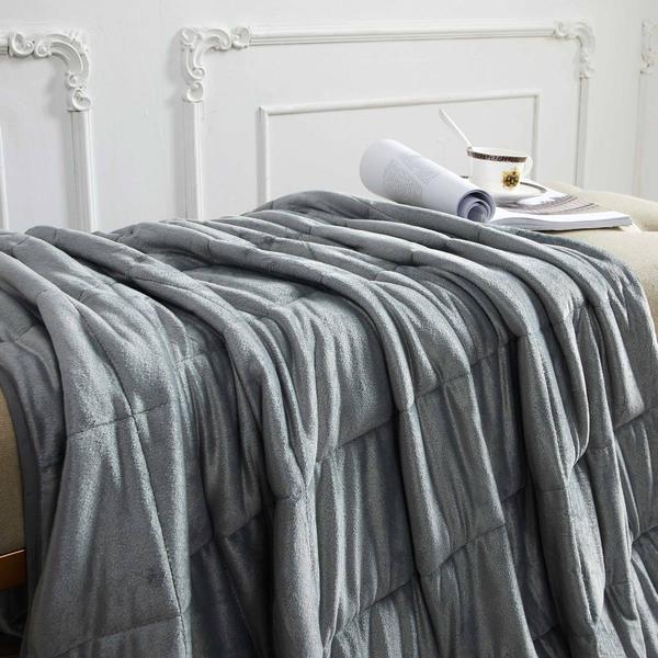Sutton Home Plush Faux Mink Weighted Blanket