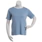 Petite Hasting & Smith Elbow Sleeve Solid Boat Neck Tee - image 1