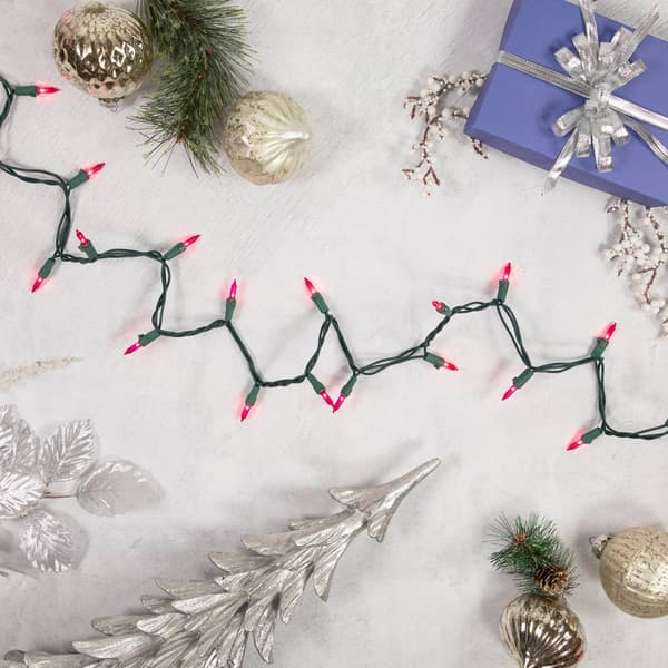 Northlight Seasonal 21.5ft. Pink Mini Christmas Light Set