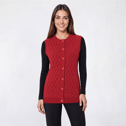 Petite Hasting & Smith Solid Button Front Vest