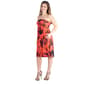 Plus Size 24/7 Comfort Apparel Floral Empire Waist Mini Dress - image 3
