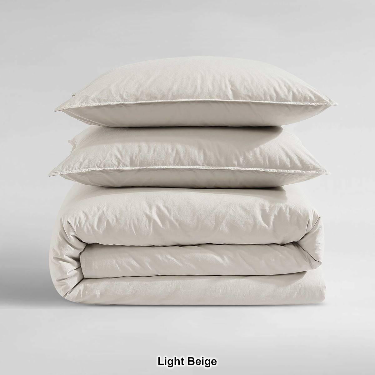Calvin Klein Washed Percale Cotton 3pc. Comforter Set