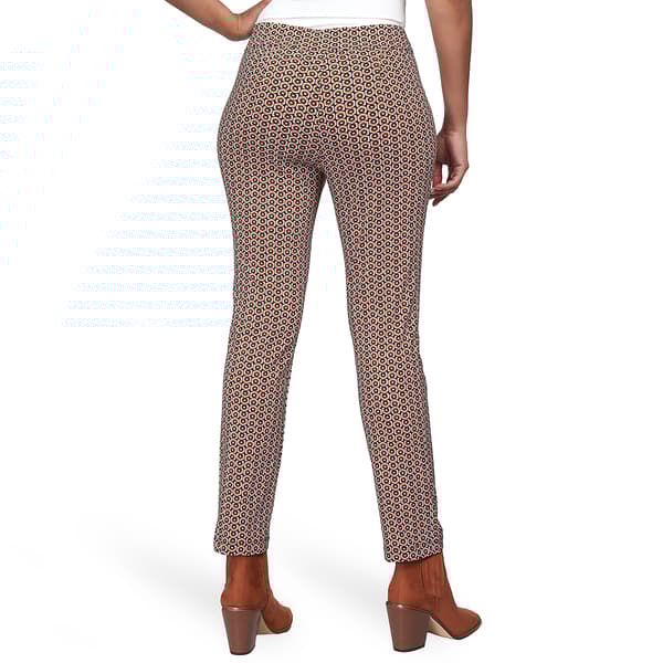 Petite Emaline Barcelona Geometric Pull On Ankle Pants