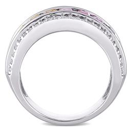 Gemstone Classics™ 3 7/8ctw. Multi-Colored Sapphire Fashion Ring