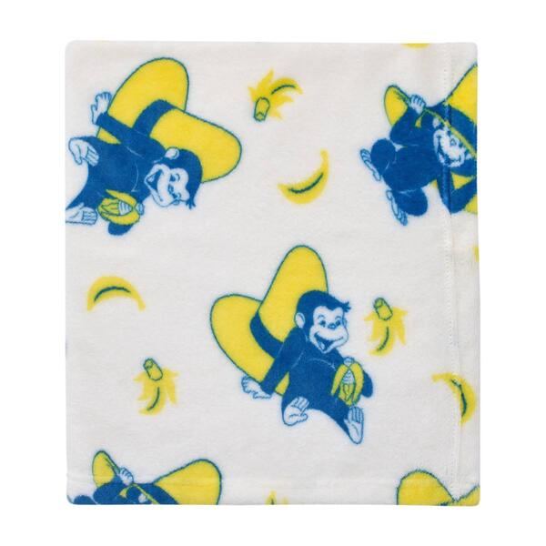 NBC Curious George Baby Blanket - image 