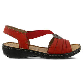 Womens Spring Step Karmel Slingback Sandals - Red