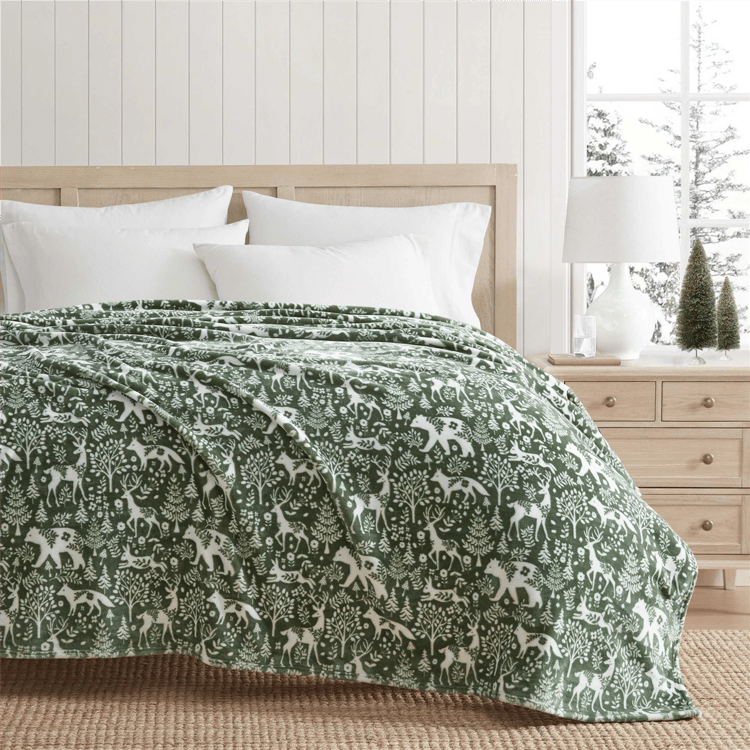Martha Stewart Nordic Forest Throw Blanket