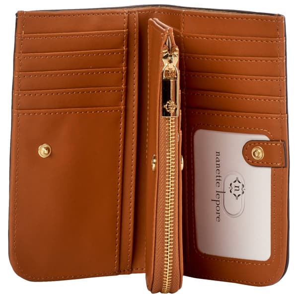 Womens Nannette Lepore Melly Wallet - Chocolate