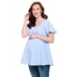 Womens Fair Hope Short Sleeve Clip Dot Maternity Tunic - image 1