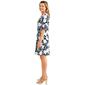 Womens Ruby Rd. Elbow Sleeve Embossed Floral Shift Dress - image 4