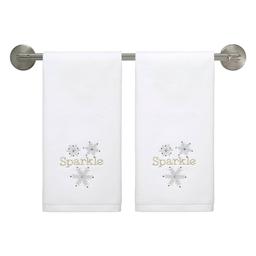 Avanti Snowflake 2pk. Hand Towel Set