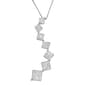 Haus of Brilliance 10kt. White Gold 1.0ctw. Diamond Curve Pendant - image 1