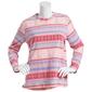 Womens Bonnie Evans Microfleece Print Tunic Top-Rose Elegance - image 1