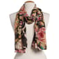Womens Renshun Multi Floral Oblong Scarf - image 1