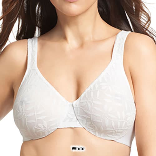 Womens Olga Sheer Leaves Minimizer Bra 35519