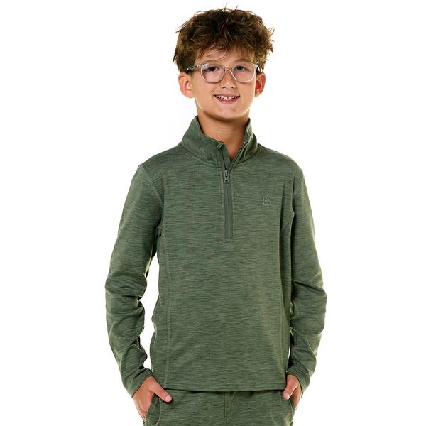 Boys (8-20) Avalanche Poly Cashmere 1/4 Zip Up - image 