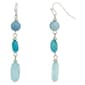 Ashley Cooper(tm) Multi Blue Triple Bead Drop Earrings - image 1