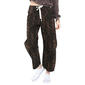 Womens MNK Leopard Barrel Jeans with Drawstring - image 1