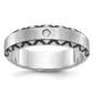 Mens Gentlemens Classics(tm) 14kt. White Gold Rhodium Border Ring - image 1