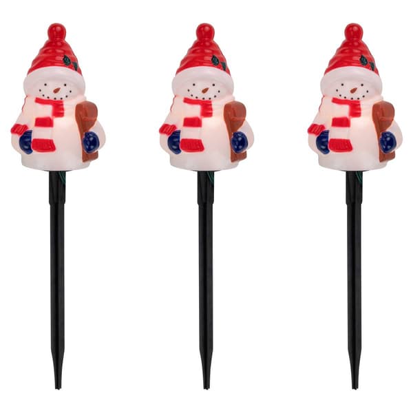 Northlight Seasonal Snowmen Christmas Pathway Markers - Set of 4