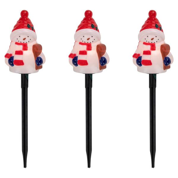 Northlight Seasonal Snowmen Christmas Pathway Markers - Set of 4 - image 