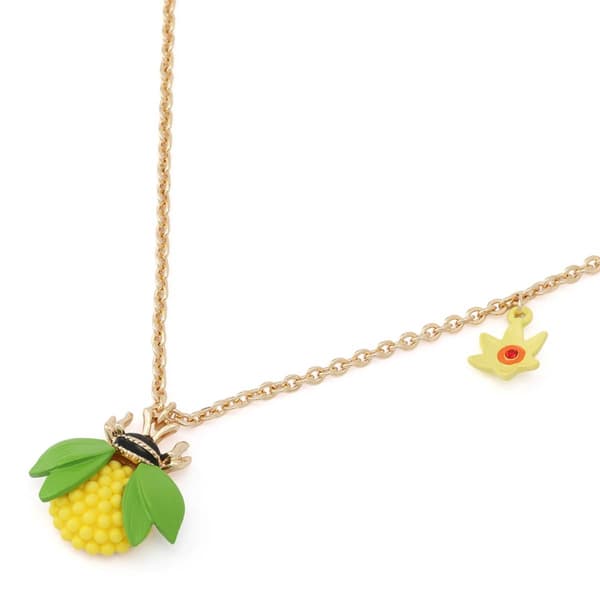 Betsey Johnson Hothouse Bloom Bee Pendant Necklace
