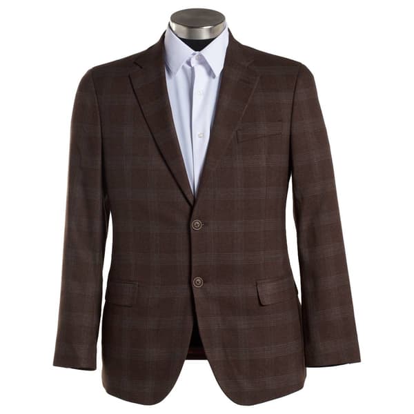 Mens Nautica Plaid Sport Coat - Brown - image 