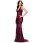 Juniors Blondie Nites Sequin V-Neck Mermaid Sheath Dress - image 4