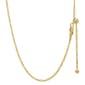 14kt. over Sterling Silver Figaro Adjustable Chain Necklace - image 1