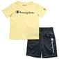Boys (4-7) Champion(R) Signature Tee & Shorts Set - Yellow/Grey - image 1