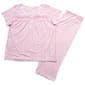 Womens Laura Ashley Confetti Ditsy Lace Trim Henley Capri Pajama - image 1