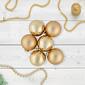 Northlight Seasonal 6ct. Champagne Glass Ball Christmas Ornaments - image 2