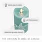 Soft Teal Embossed Starfish Pillar Candle - image 3