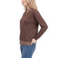 Womens NY Collection Long Sleeve Two in One Zebra Sweater - image 3