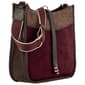 DS Fashion Ultra Suede Color Block Hobo w/ Guitar Strap - image 2
