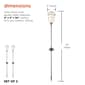 Alpine Solar Edison Bulb Garden Stake w/ LED Lights - Set of 2 - image 9