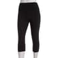 Juniors No Comment Fold Over Waist Capri Leggings - image 1