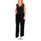Plus Size NY Collection Wrap Velvet Jumpsuit - image 4
