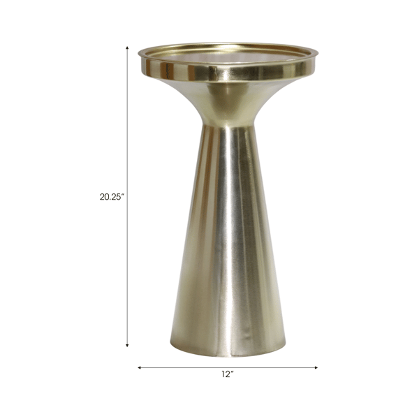 Sagebrook Home 20in. Wilcox Gold Cocktail Accent Table