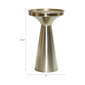 Sagebrook Home 20in. Wilcox Gold Cocktail Accent Table - image 5