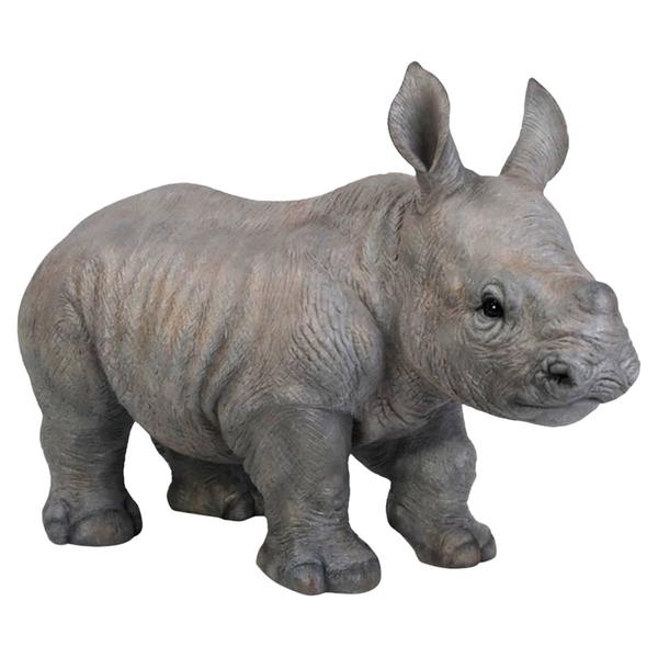 Hi-Line Gift Baby Rhino Garden Statue - image 